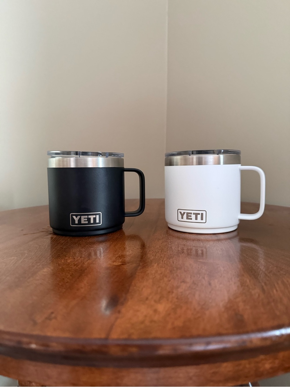 Yeti Camp Mugs Duo — Black and White 14oz mugs